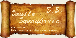 Danilo Samouković vizit kartica